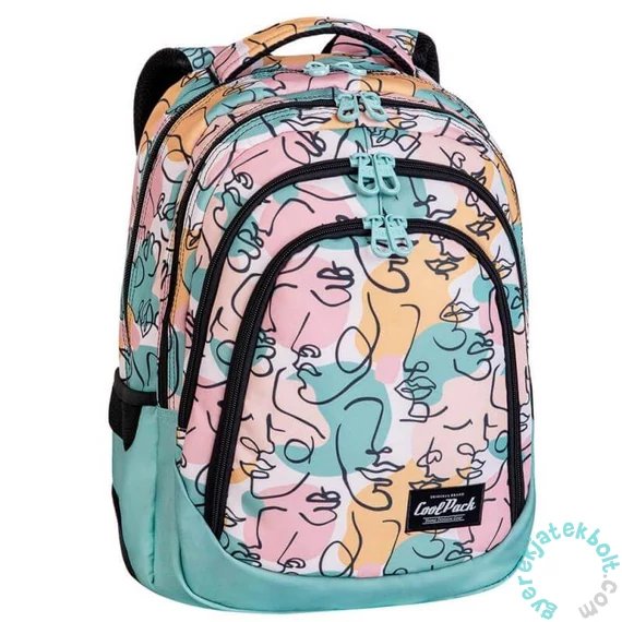 Coolpack - Drafter Art Deco iskolatáska, hátizsák - 4 rekeszes (E10576)