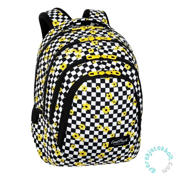 Coolpack - Drafter 3 iskolatáska, hátizsák - 4 rekeszes - Chess Flow