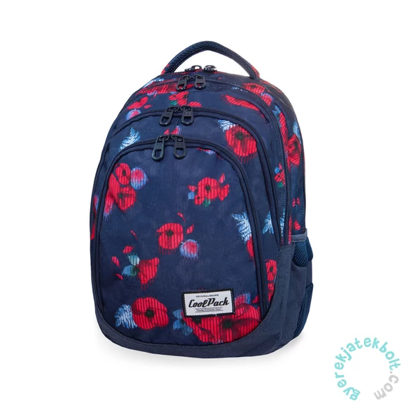 Coolpack - Drafter Red Poppy iskolatáska, hátizsák - 4 rekeszes (B05025)