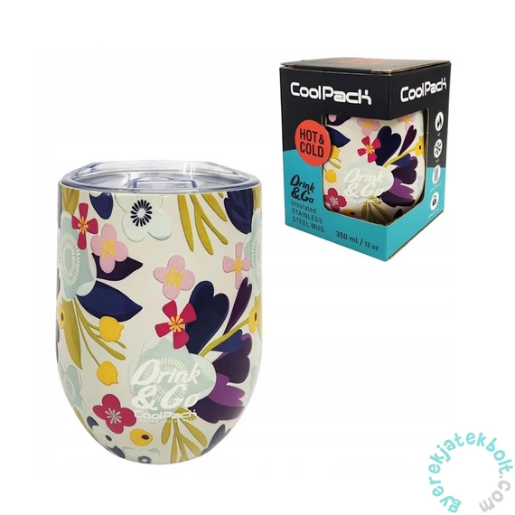 Coolpack - Drink and Go thermo bögre 350 ml - Flower Me (Z22740)
