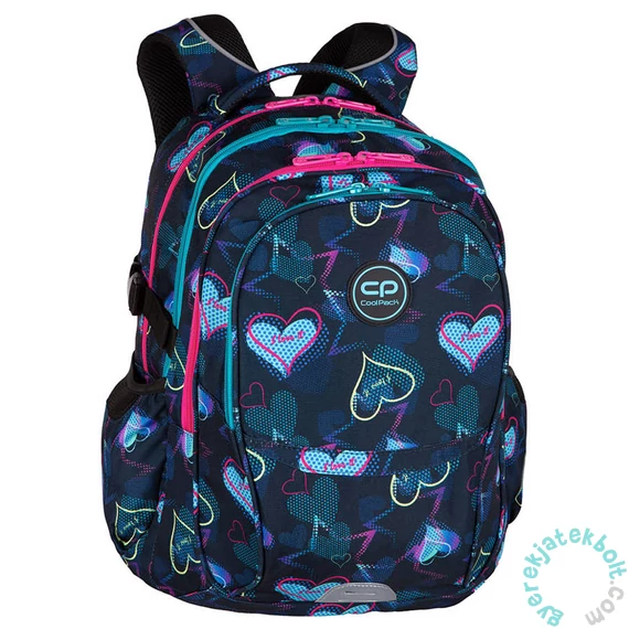 Coolpack - Factor iskolatáska, hátizsák - 4 rekeszes - Deep Love