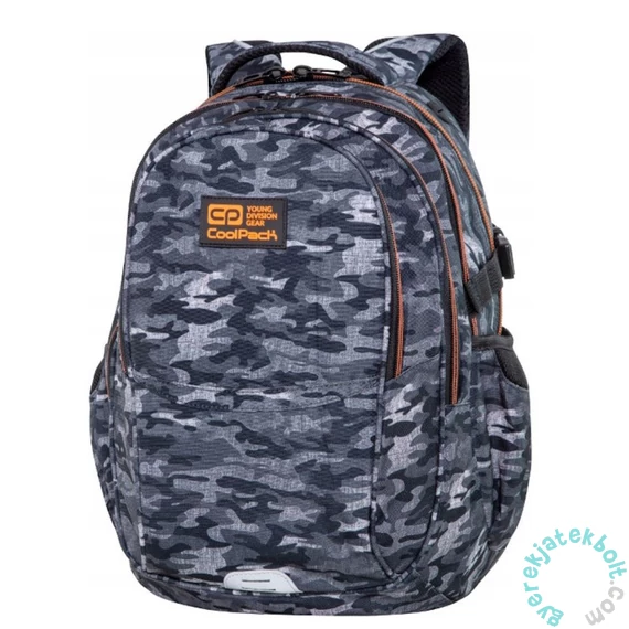 Coolpack - Factor iskolatáska, hátizsák - 4 rekeszes - Military Grey (C02186)