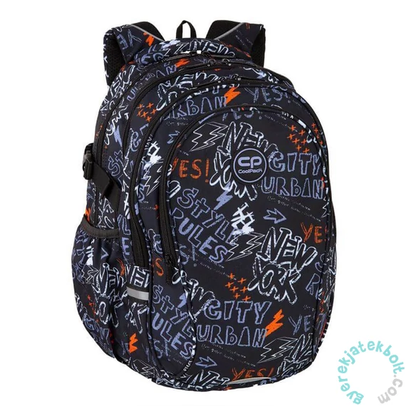 Coolpack - Factor iskolatáska, hátizsák - 4 rekeszes - New York (F002909)