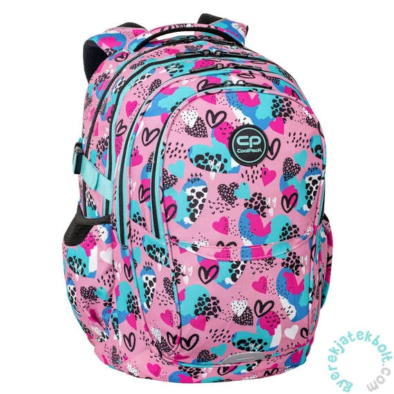 Coolpack - Factor iskolatáska, hátizsák - 4 rekeszes - Tutti Heart