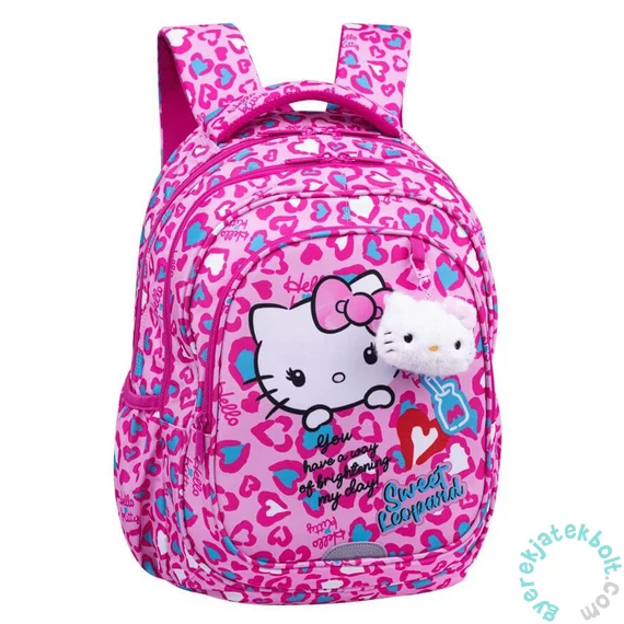 Coolpack - Fast iskolatáska, hátizsák - 2 rekeszes - Hello Kitty - Sweet Leopard (F163035)