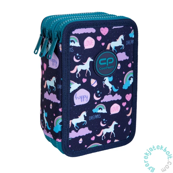 Coolpack - Jumper felszerelt 3 emeletes tolltartó - Happy Unicorn