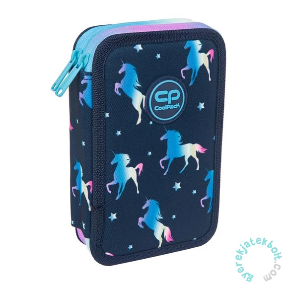 Coolpack - Jumper felszerelt emeletes tolltartó - Blue Unicorn