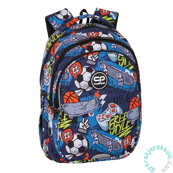 Coolpack - Jerry ergonomikus iskolatáska, hátizsák - 3 rekeszes - Hobby (F029929)
