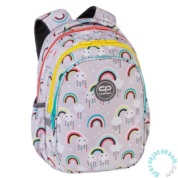 Coolpack - Jerry ergonomikus iskolatáska, hátizsák - 3 rekeszes - Rainbow Time (E29601)