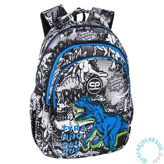 Coolpack - Jerry ergonomikus iskolatáska, hátizsák - 3 rekeszes - T-Rex (F029853)