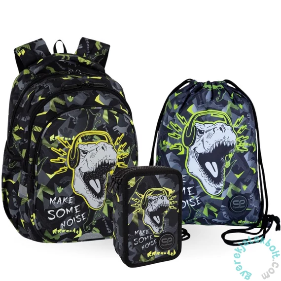 Coolpack - Jerry ergonomikus iskolatáska szett - Stars - felszerelt 3 emeleteses tolltartóval (F029966-2-szett)