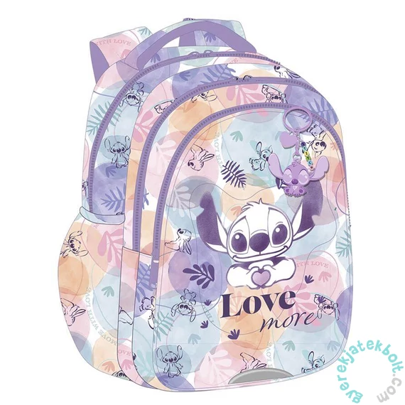 Coolpack - Jerry iskolatáska, hátizsák - 3 rekeszes - Disney Fashion - Stitch - Love more (F029885)