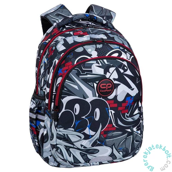 Coolpack - Jerry iskolatáska, hátizsák - 3 rekeszes - Street art