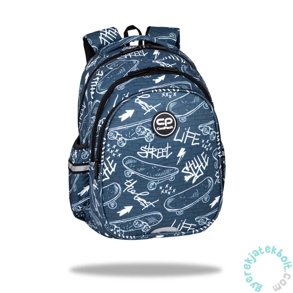 Coolpack - Jerry iskolatáska, hátizsák - 3 rekeszes - Street life