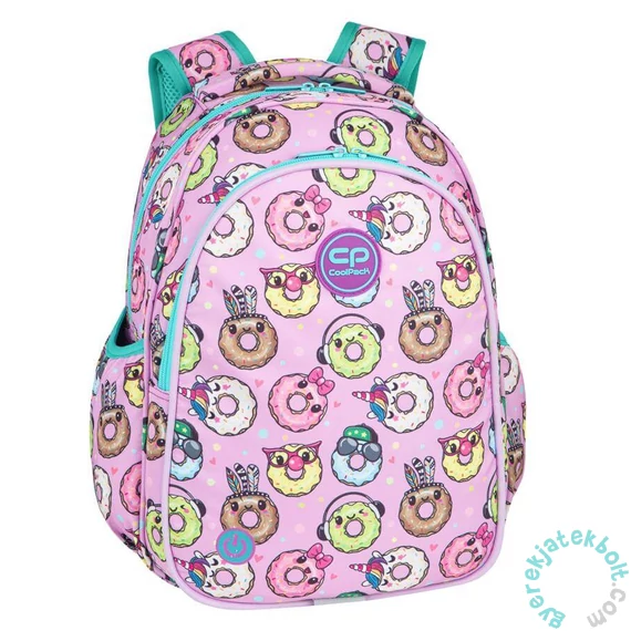 Coolpack - Jimmy LED-es iskolatáska, hátizsák - 2 rekeszes - Happy Donuts (F110665)