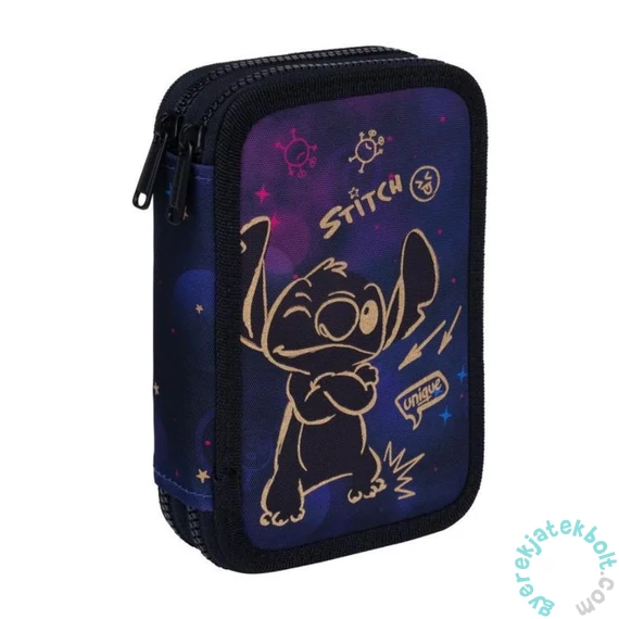 Coolpack - Jumper 2 felszerelt 2 emeletes tolltartó - Disney - Stitch  Gold (F066948)
