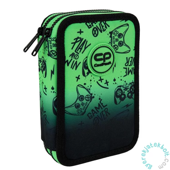 Coolpack - Jumper 2 felszerelt 2 emeletes tolltartó - Gradient Green - Game Over (F066969)