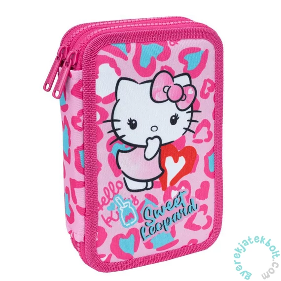 Coolpack - Jumper 2 felszerelt 2 emeletes tolltartó - Hello Kitty - Sweet Leopard (F066035)