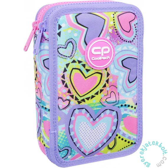 Coolpack - Jumper 2 felszerelt 2 emeletes tolltartó - Pastel Hearts (F066832)