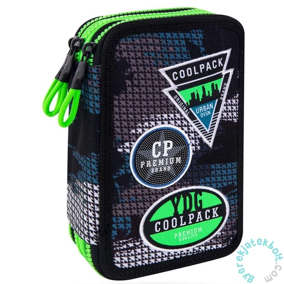 Coolpack - Jumper 3 FELSZERELT 3 emeletes tolltartó - Badges Boys - Grey (B67150)