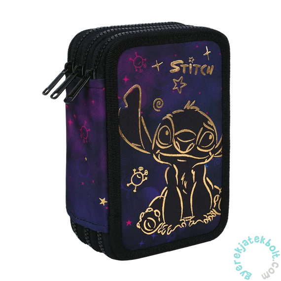 Coolpack - Jumper 3 Felszerelt 3 emeletes tolltartó - Disney Gold - Stitch (F067948)