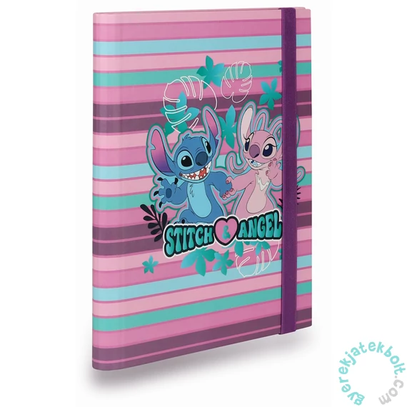 Coolpack - Kemény fedeles A/5 gumis mappa - Disney Fashion - Stitch - Angel (78447PTR)