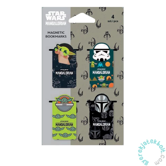 Coolpack - Star Wars - Mandalorian mágneses könyvjelző - 4 db-os