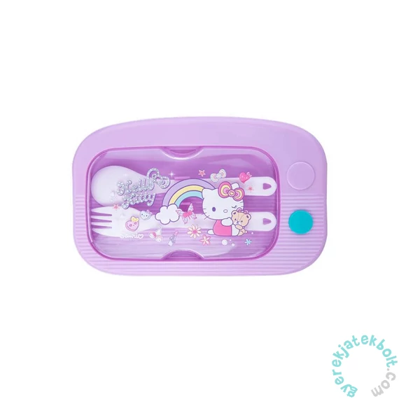 Coolpack - Mil műanyag uzsonnás doboz evőeszközökkel - Hello Kitty - Blue (10845PTR)