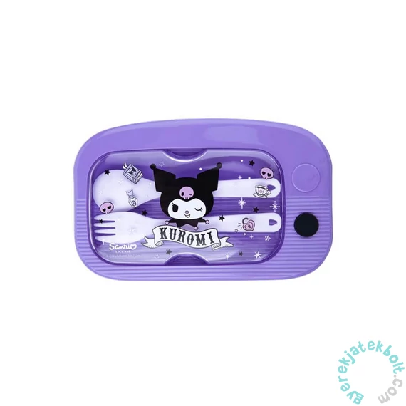 Coolpack - Mil műanyag uzsonnás doboz evőeszközökkel - Kuromi (14034PTR)