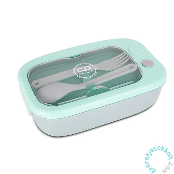 Coolpack - Mil műanyag uzsonnás doboz evőeszközökkel - Mint Gray (Z31004)