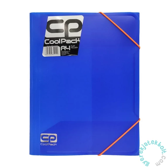 Coolpack - Neon műanyag gumis mappa A/4 - Blue (52122CP)