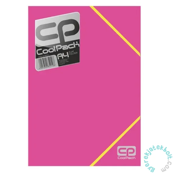 Coolpack - Neon műanyag gumis mappa A/4 - Pink (52146CP)