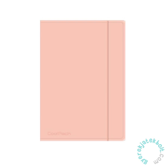 Coolpack - Pastel gumis mappa A/4 - Powder Peach