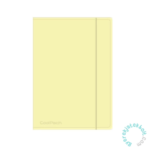 Coolpack - Pastel gumis mappa A/4 - Powder Yellow