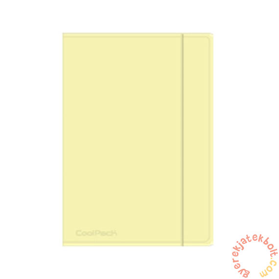 Coolpack - Pastel gumis mappa A/4 - Powder Yellow