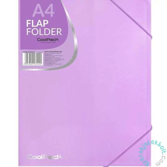 Coolpack - Colorino Pastel gumis mappa A/4 - Purple
