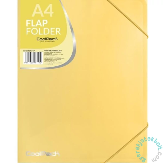 Coolpack - Colorino Pastel gumis mappa A/4 - Yellow