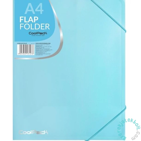 Coolpack - Colorino Pastel gumis mappa A/4 - Blue