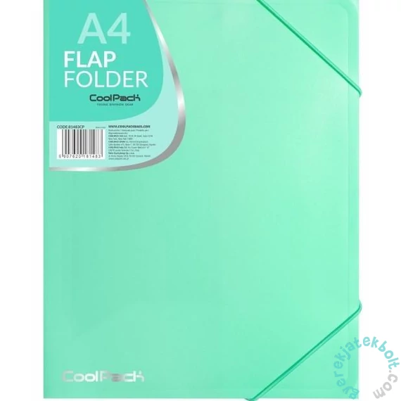 Coolpack - Colorino Pastel gumis mappa A/4 - Green