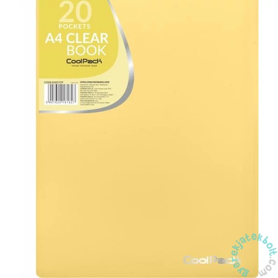 Coolpack - Colorino Pastel A/4 irattartó mappa 20 db genotherm-mel - Yellow