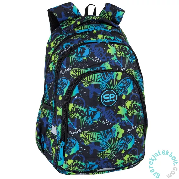 Coolpack - Prime Pro iskolatáska, hátizsák - 2 rekeszes - Skate Night (F162930)