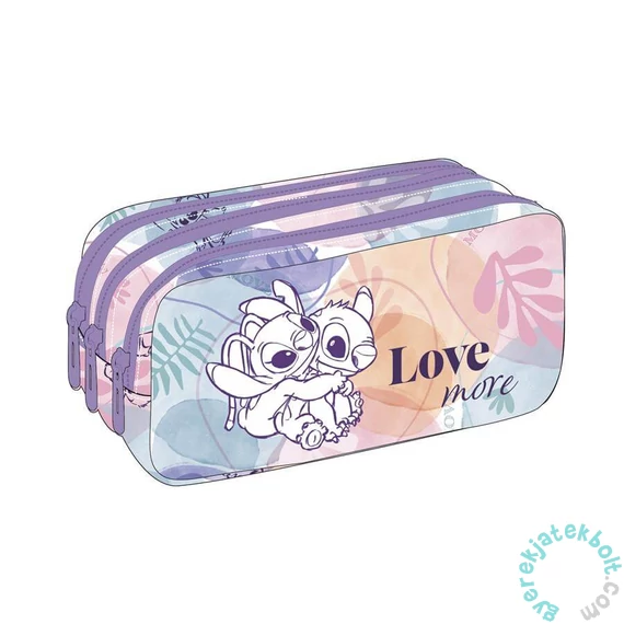 Coolpack - Primus 3 rekeszes tolltartó - Disney Fashion - Stitch - Love more (F060885)