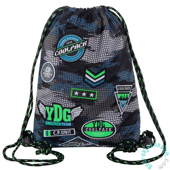 Coolpack -  Sprint zsinóros hátizsák, tornazsák - Badget Grey (B73150)