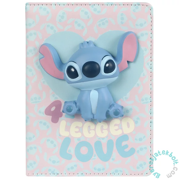 Coolpack - Squishy 3D - 100 lapos B/6 jegyzetfüzet - Disney Fashion - Stitch - Love (75224PTR)