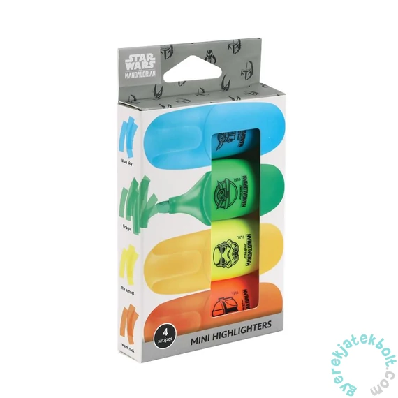 Coolpack - Star Wars - Mandalorian mini szövegkiemelő - 4 db-os