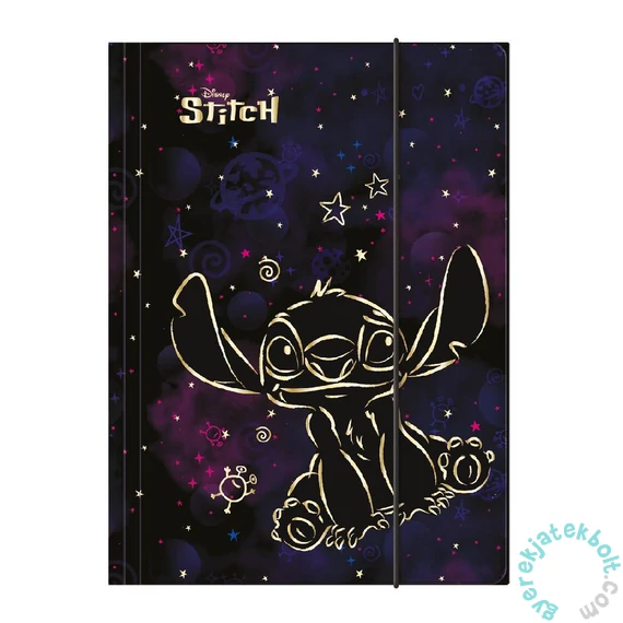 Coolpack - Stitch A/4 kemény fedeles gumis mappa - Gold, black (01102PTR)