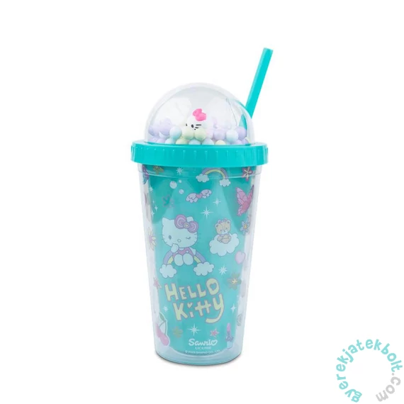 Coolpack - Szívószálas műanyag pohár 450 ml - Hello Kitty - Light Blue (10975PTR)