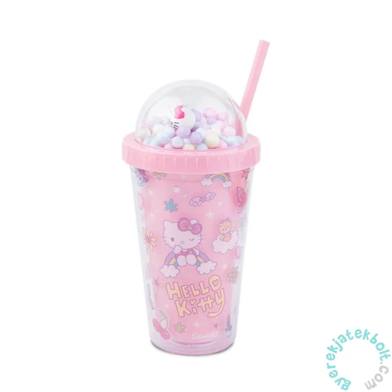 Coolpack - Szívószálas műanyag pohár 450 ml - Hello Kitty - Light Pink (20165PTR)