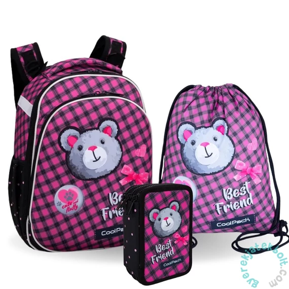 Coolpack - Turtle ergonomikus iskolatáska szett - Buddy - felszerelt 3 emeleteses tolltartóval (F015959-1-szett)