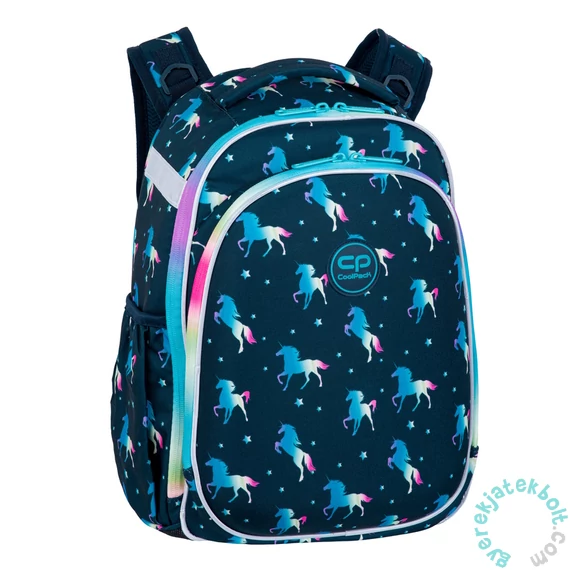 Coolpack - Turtle iskolatáska, hátizsák - 2 rekeszes - Blue Unicorn (F015670)